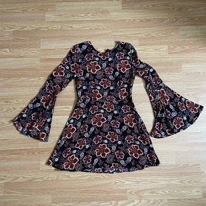 Forever21 Floral Open Back Dress